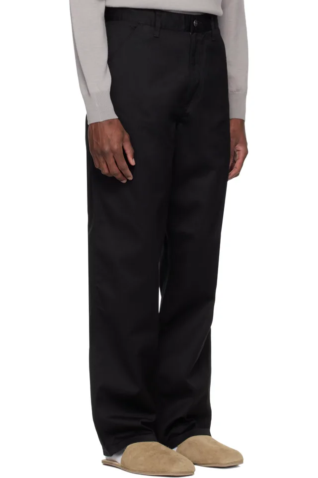 Carhartt Work In Progress Black Simple Trousers, photo 2 of 4 from SSENSE