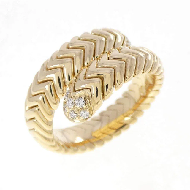 Bvlgari Spiga Au750 Diamond Ring Size 11 from LuxUness