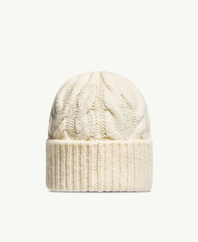 Moncler Grenoble Cable Knit Logo Embroidered Beanie from SENSER, photo 1 of 1