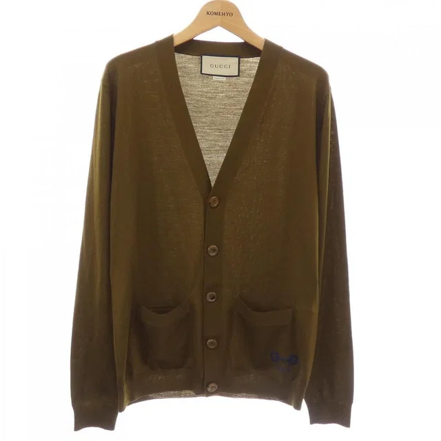 Gucci Cardigan Khaki XS in Green from The Reluxe