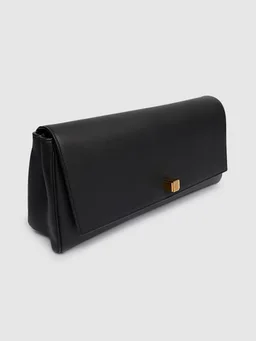 Khaite Envelope clutch with twist-lock closure in 100% Lamb, photo 3 of 6 from LUISAVIAROMA