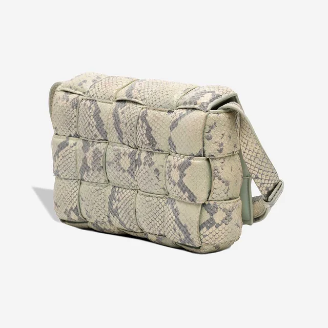 Bottega Veneta Cassette Goat Beige / Turquoise in Beige, Blue, Multicolour Goatskin from SACLÀB, photo 3 of 6