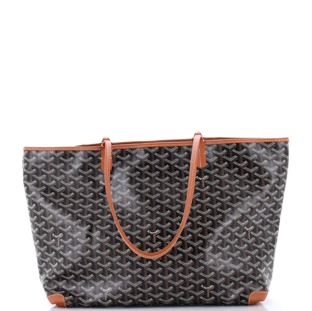 Goyard Artois Tote Coated Canvas MM in black Coated canvas from Rebag