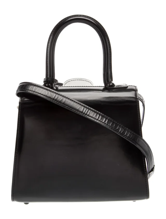 Delvaux Leather Top Handle Bag in white Leather from The RealReal, photo 4 of 6