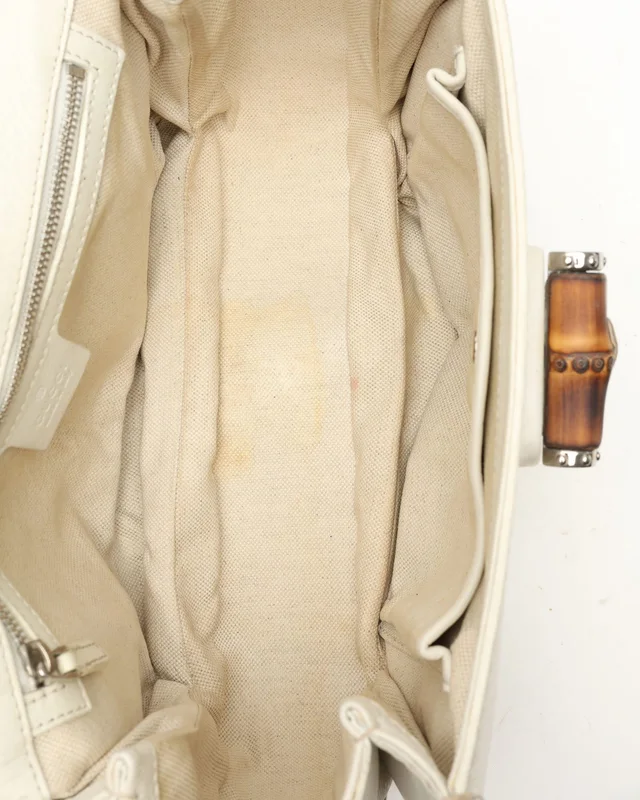 Gucci Bamboo 1947 Medium Top Handle Bag in Leather from A Retro Tale, photo 9 of 10