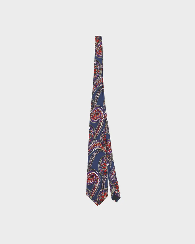 Vintage 1980s Yves Saint Laurent Abstract Made In America Silk Tie in Silk from Rokit Vintage