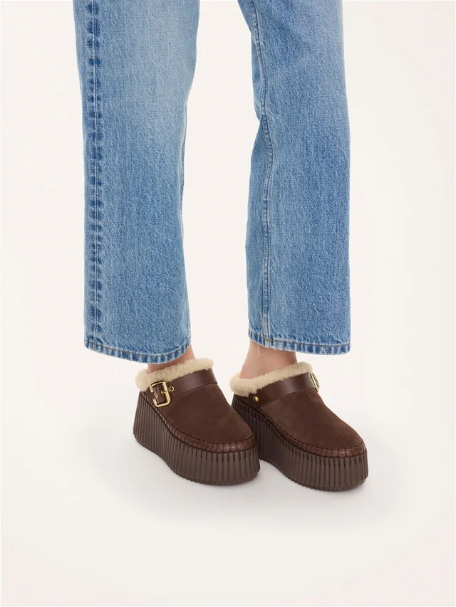 Chloé Nama Wedge Mules, photo 3 of 5 from SENSER