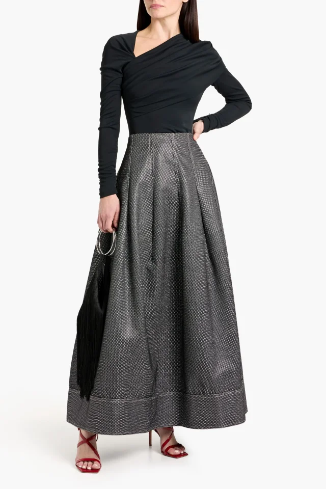 Carolina Herrera Asymmetric Draped Jersey Top, photo 2 of 4 from THE OUTNET