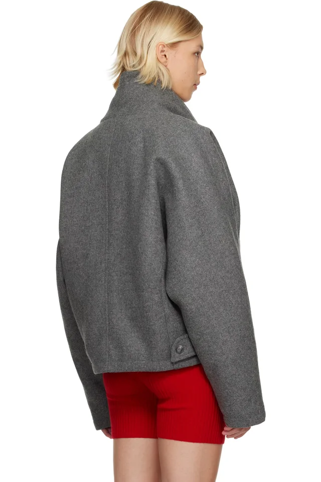 Maryam Nassir Zadeh Gray Augusta Jacket, photo 3 of 4 from SSENSE