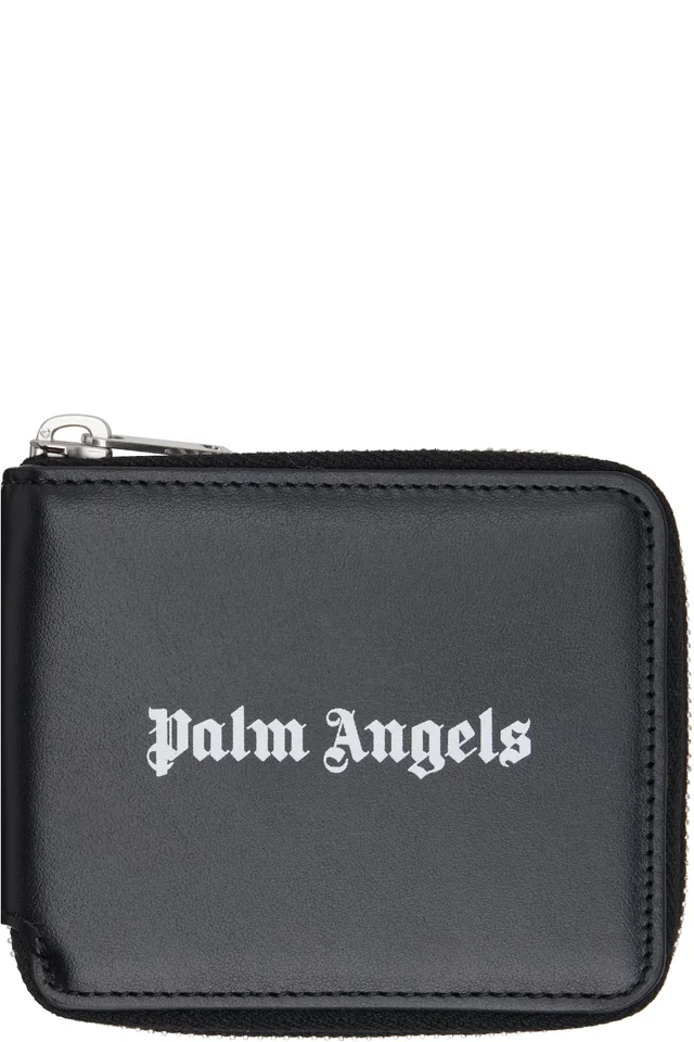 Palm Angels Black Classic Logo Zip Around Wallet from SSENSE, photo 1 of 1