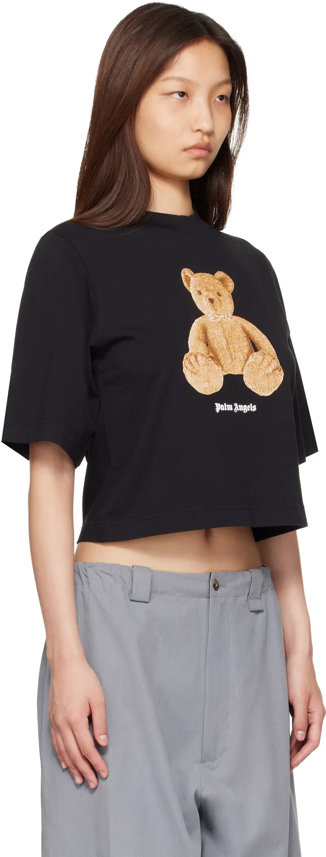 Palm Angels Black Bear Boxy T-shirt, photo 2 of 4 from SSENSE