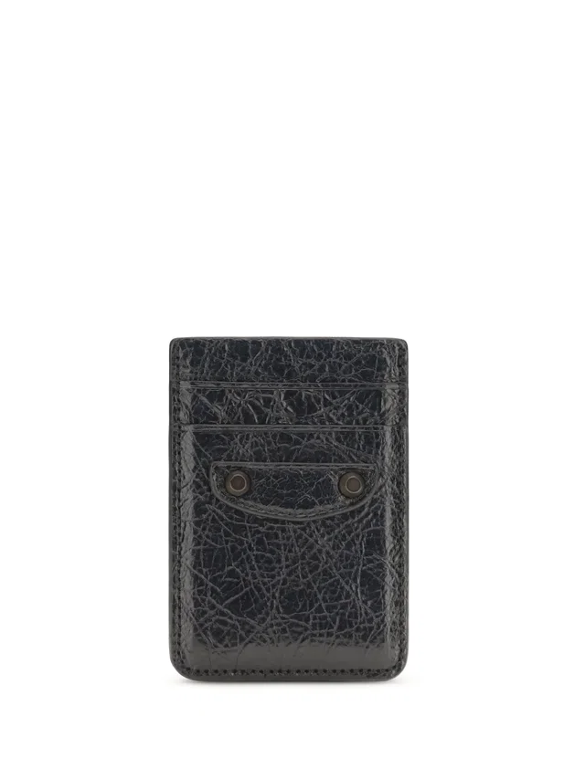 Balenciaga Le City Card Case — Black Lamb Ovis Aries Cases in Black Lambskin from HEWI