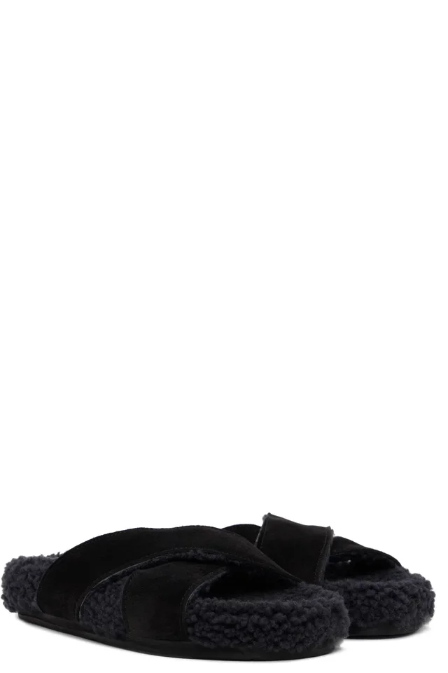 Ancient Greek Sandals Black Anilio Sandals, photo 4 of 5 from SSENSE