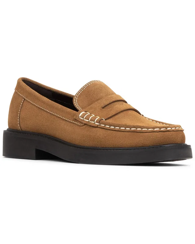 Donald Pliner Gaspar Suede Loafer in https://asset2.ruecdn.com/images/sw/131156/1311569708_RLSW_saddle.jpg, image 1 of 1 from Rue La La