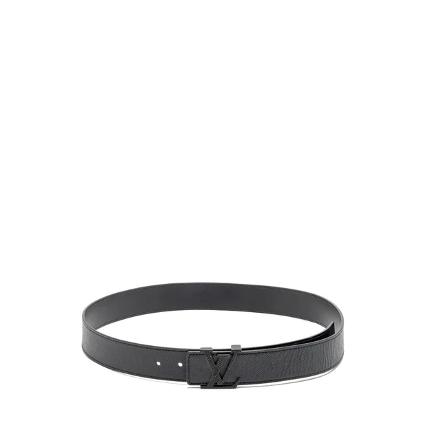Louis Vuitton Size 95 35mm Belt Leather SO Black in Black Leather from EMIER
