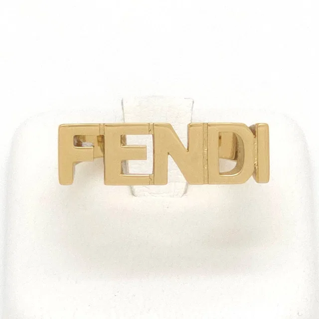 Fendi Letter Ring Logo M Gold in Gold from The Reluxe