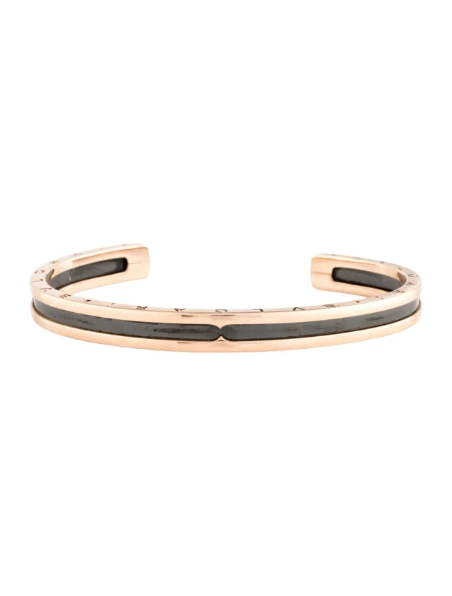 Bvlgari 18K Two-Tone B.zero1 Cuff Bracelet, 6.25" in multicolor from The RealReal