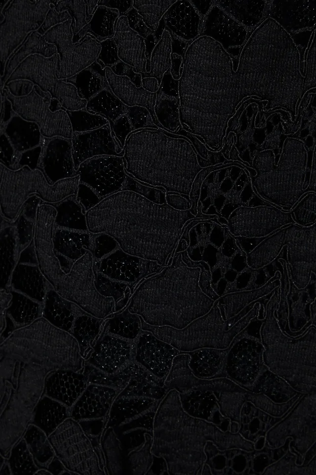 Valentino Garavani Corded Lace Mini Dress in Black, photo 4 of 4 from THE OUTNET