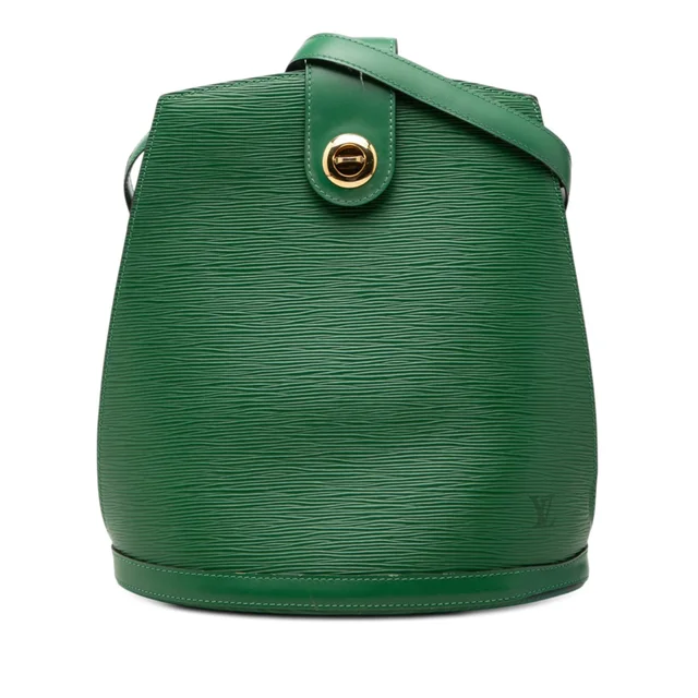 Green Louis Vuitton Epi Cluny Shoulder Bag in Green Leather from Designer Revival