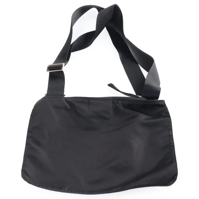 Prada Nylon Shoulder Bag Crossbody Black in Black Nylon from The Reluxe