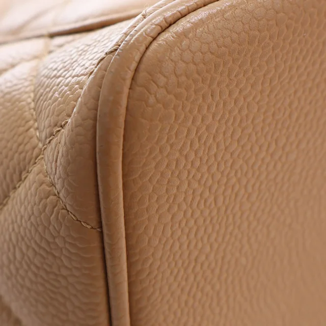 Beige Chanel Caviar Medallion Tote in Beige Caviar leather from Designer Revival, photo 10 of 15