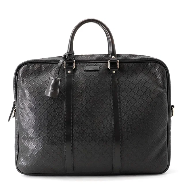 Gucci Diamante Briefcase Black208463 Leather in Leather from GALLERY RARE