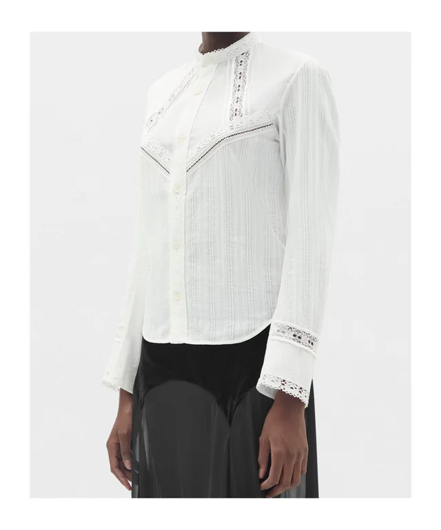 Ann Demeulemeester Storma Slim Fit Shirt with Lace, photo 3 of 6 from SENSER