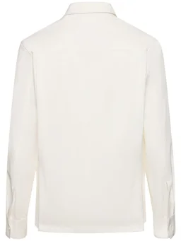 Jil Sander Cotton gabardine overshirt in 100% Cotton, photo 5 of 5 from LUISAVIAROMA