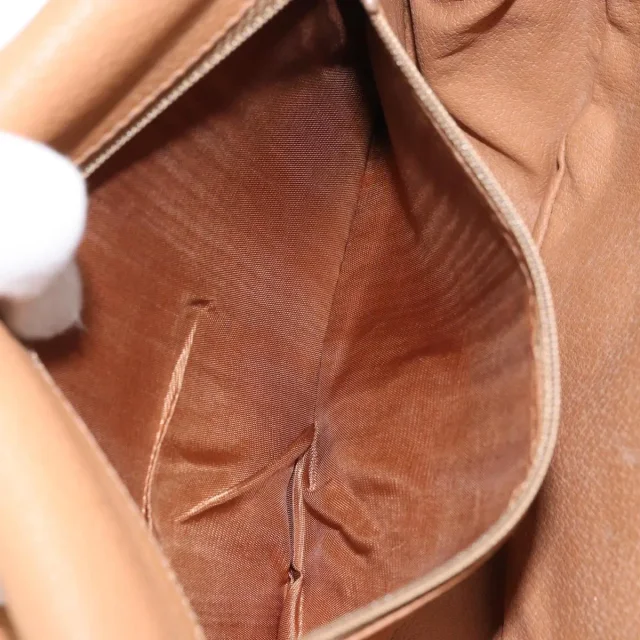 Celine Vintage Macadam Canvas And Leather Brown Bag in Brown Canvas from HEWI, photo 22 of 23