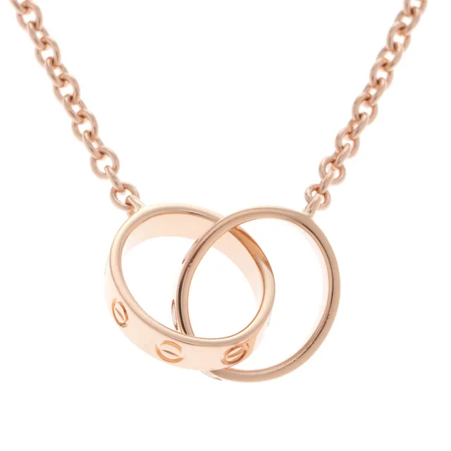 Cartier Baby Love Necklace 18k Pink Gold in Pink from The Reluxe