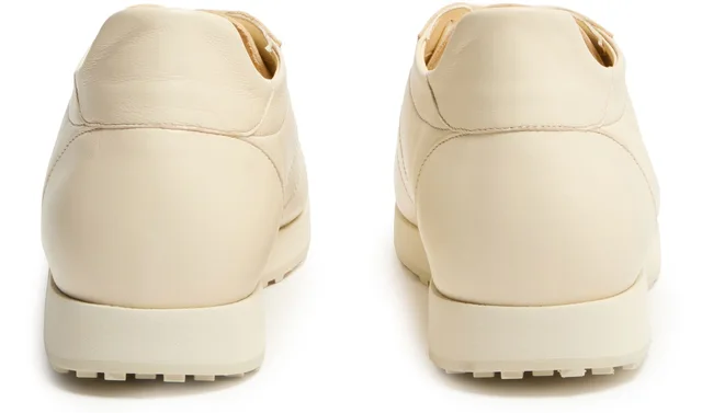 THE ROW Mica sneakers in Green Upper: 100% lambskin, lining: 100% goatskin, sole: 100% rubber, photo 3 of 6 from 24S (US)