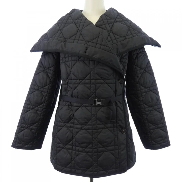Dior Coat Black in Black from The Reluxe