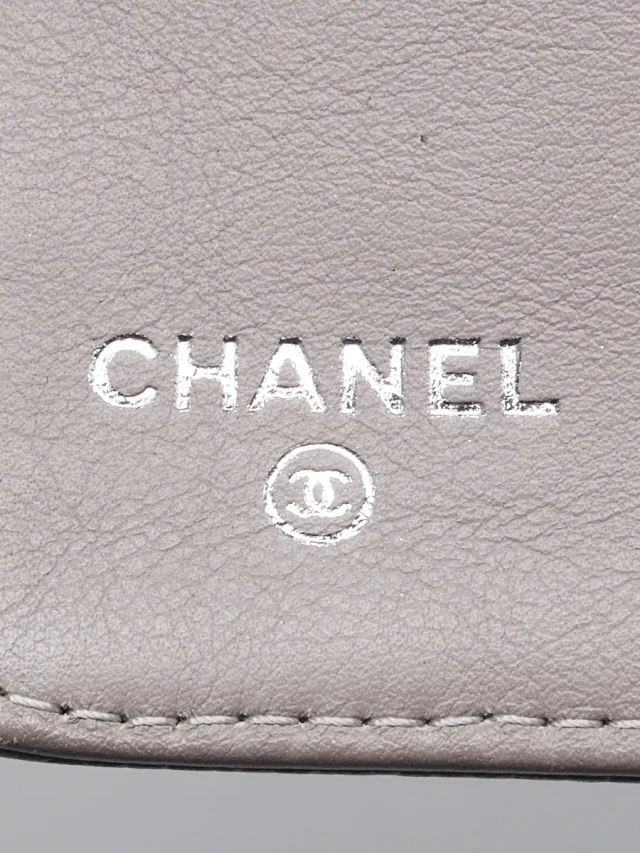 Chanel Grey Caviar Leather CC Timeless L Yen Wallet in Grey Caviar leather from Yoogis, photo 2 of 13