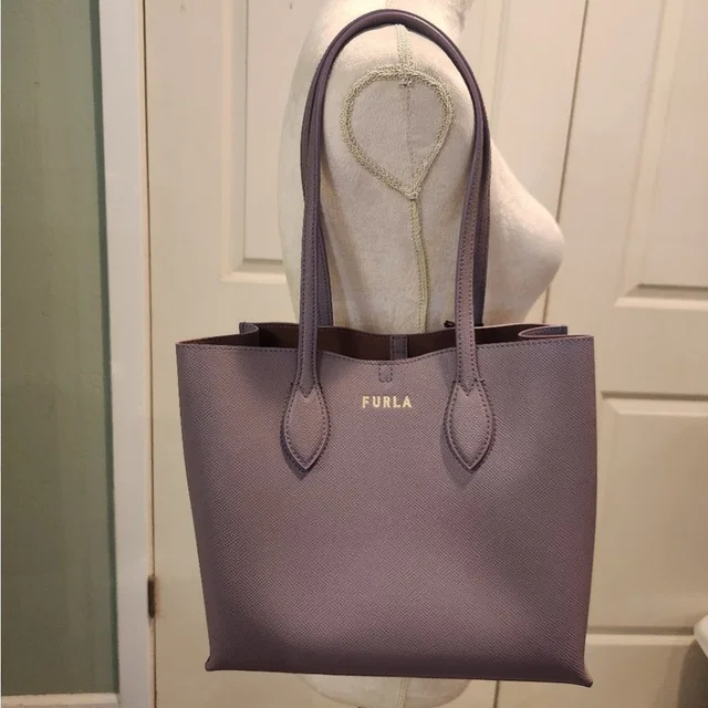 Furla Leather Tote in purple Leather from Poshmark