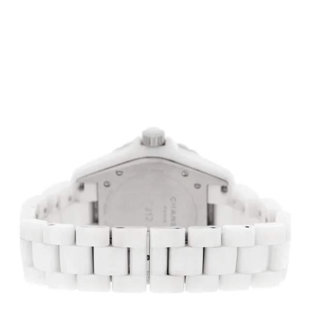Chanel Stainless Steel Ceramic Diamond Dial 38mm J12 Automatic Watch White in White Ceramic from FASHIONPHILE, photo 3 of 4