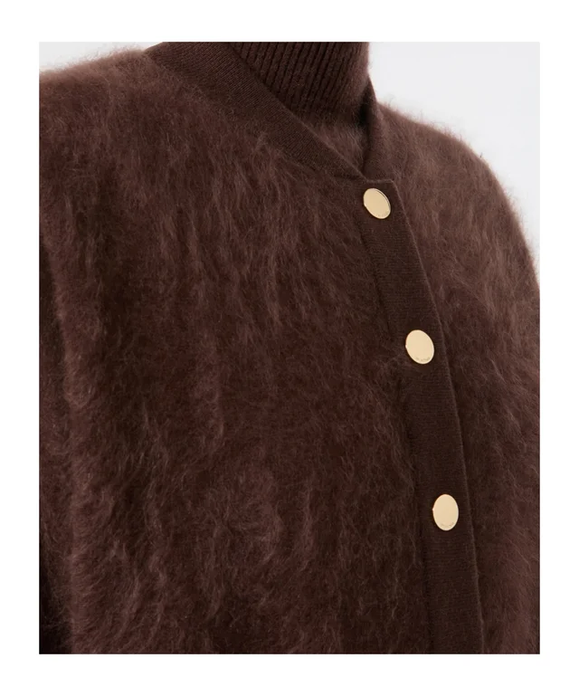 Sportmax Pure cashmere bomber jacket - Chocolate, photo 5 of 6 from SENSER