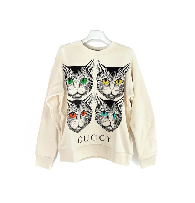 Gucci Mystic Cat Sweatshirt Size XS from The Purse Affair