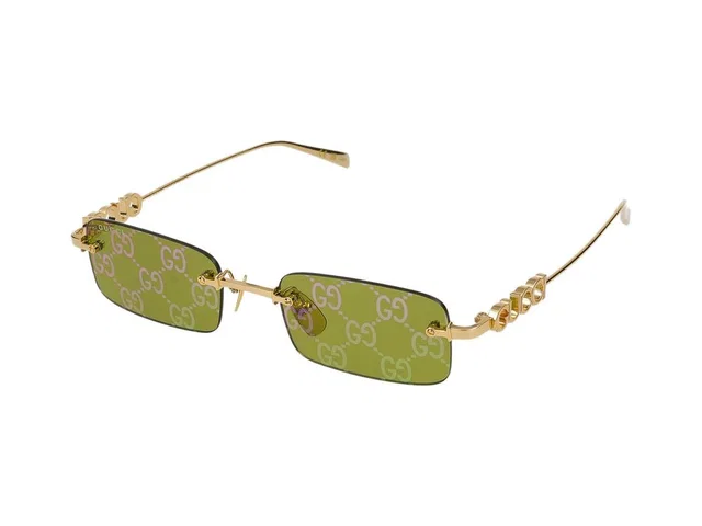 Gucci Gg1808s Sunglasses — Green Metal in Green from HEWI