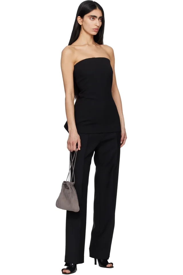 Entire Studios Black Zerobound Trousers, photo 4 of 4 from SSENSE