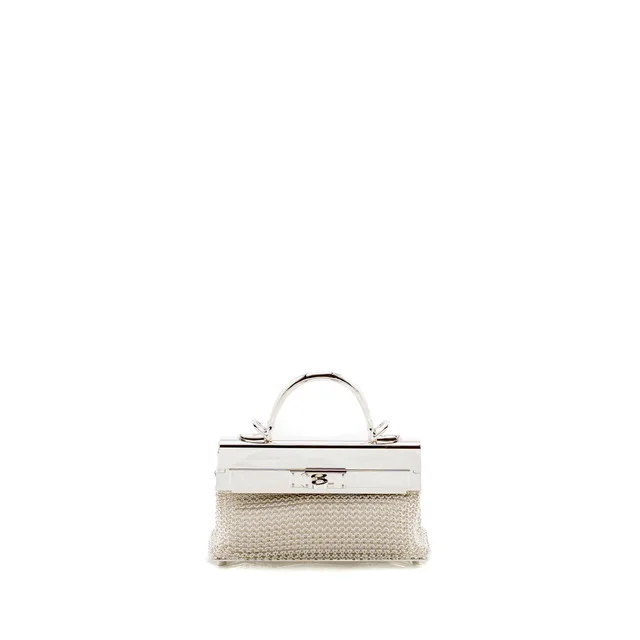 Hermès Kellymorphose Sac Bijou Kelly Sterling Silver in Silver from EMIER
