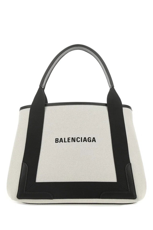 Balenciaga Canvas Colorblock Shoulder Bag — Beige T Cotton in Beige Canvas from HEWI
