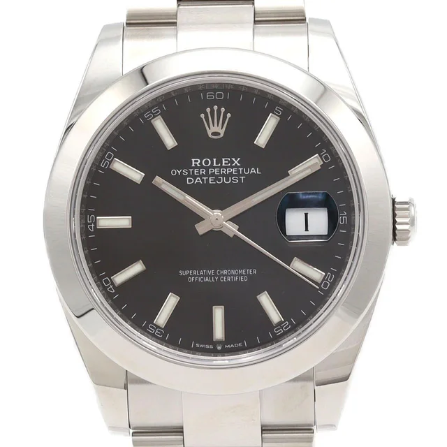 Rolex Datejust 126300 SS Automatic random number in Dial color: black Case: stainless steel Bracelet: stainless steel from KOMEHYO