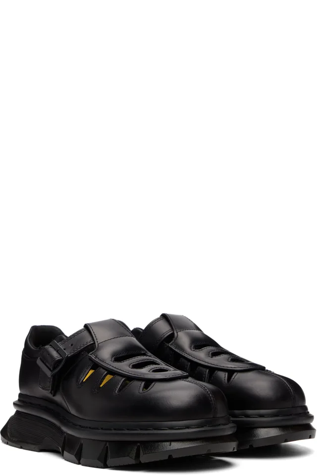 Dr. Martens Black Qubist Fisherman Loafers, photo 4 of 5 from SSENSE