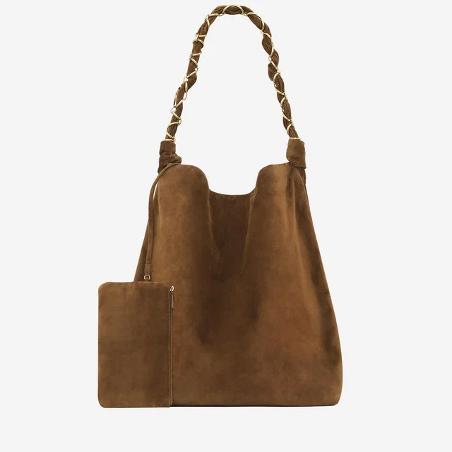 Saint Laurent Amalia Shoulder Bag — Brown Lambskin in Brown Lambskin from HEWI