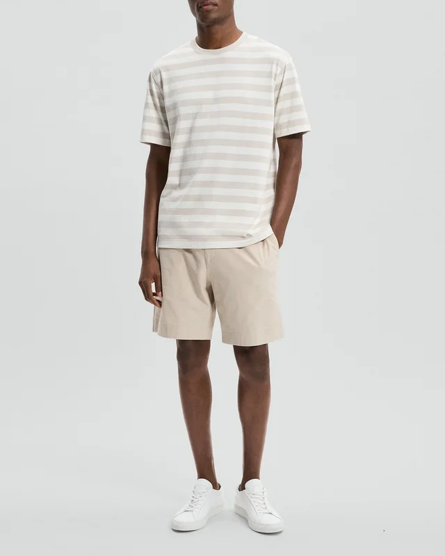 Theory Relaxed Tee in Striped Cotton, photo 6 of 6 from Theory