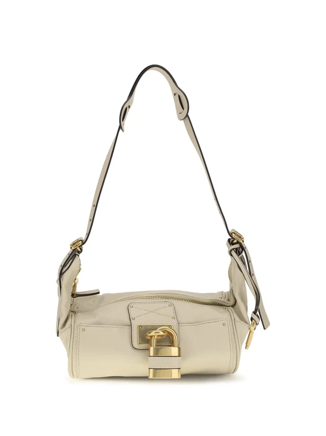 Chloé Shoulder Bag — Beige Calf Leather Bos Taurus in Beige Calfskin from HEWI
