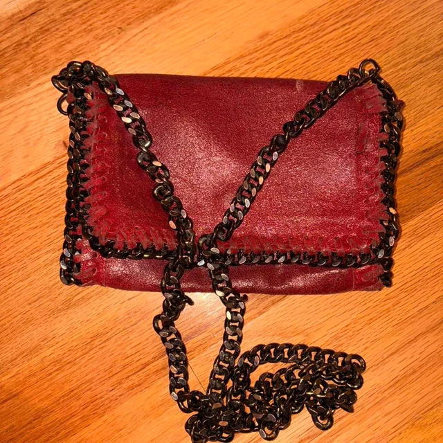 Stella McCartney Women's Bag - Burgundy/Red in red from Depop, photo 1 of 1
