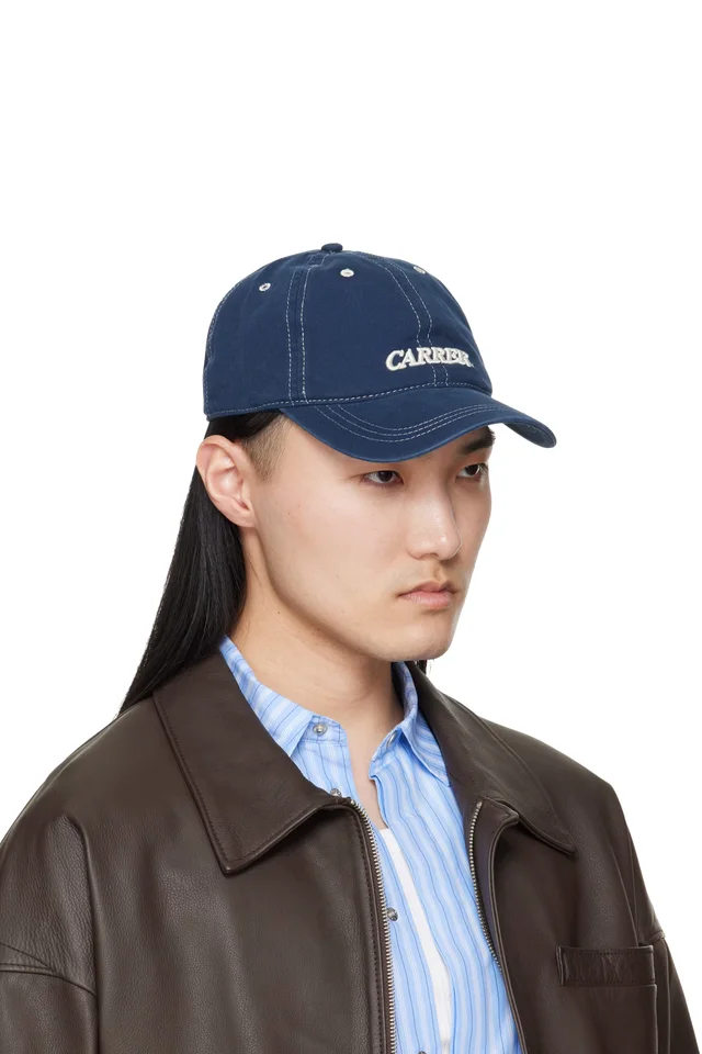 CARRER Navy Mica Cap, photo 2 of 3 from SSENSE