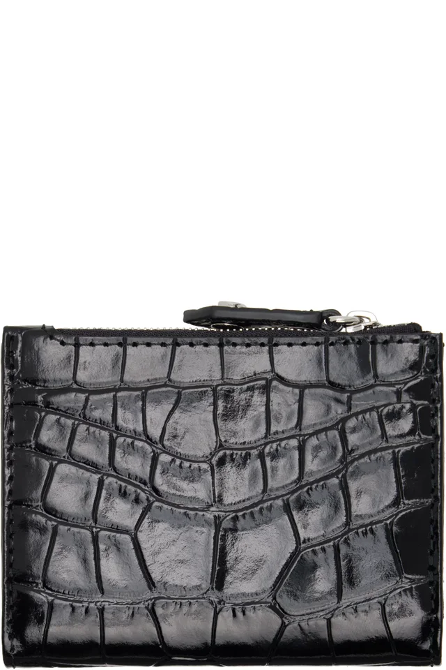 Vivienne Westwood Black Slim Flap Card Holder, photo 2 of 3 from SSENSE