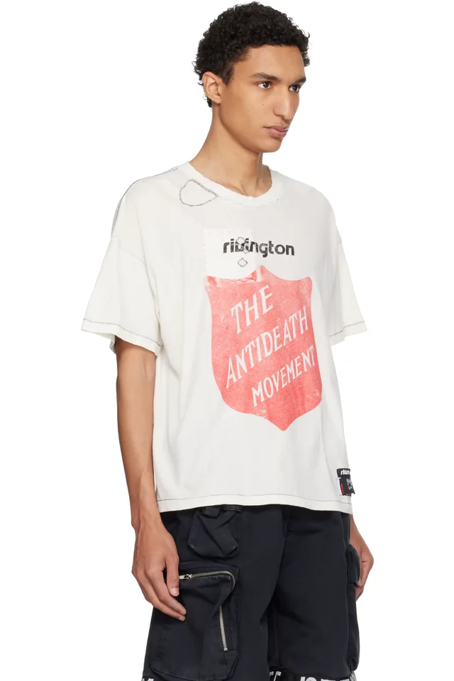 Rivington Roi Rebis Off-White 'Anti Death' Tyler T-shirt, photo 2 of 4 from SSENSE